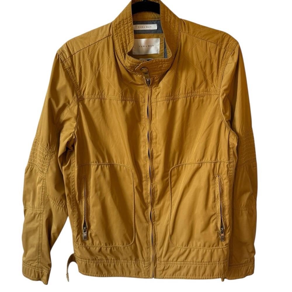 Zara Yellow Lightweight Shirt Jacket